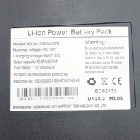 Battery 48V 54.6V 12.5Ah Electric Scooter