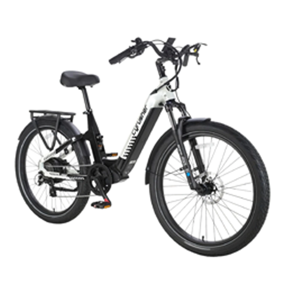 Cyrusher Sprint Electric Bike - 1400W Power | 15Ah Battery | 28mph Speed | 59mi Range | Step-Thru | Mountain Bike