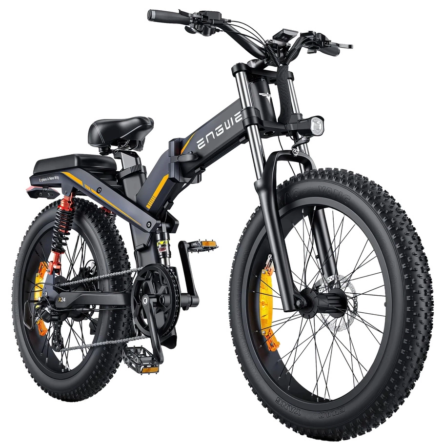 ENGWE X24 Foldable Electric Bike - 1200W Power | 19.2Ah Battery | 31mph Speed | 62mi Range
