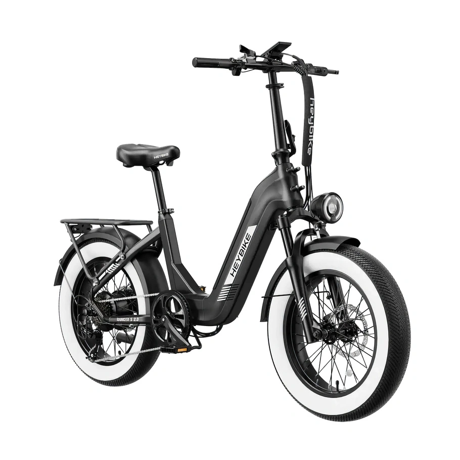 Heybike Ranger S 2.0 Foldable Electric Bike - 1400W Power | 14.4Ah Battery | 28mph Speed | 55mi Range