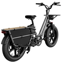 Fiido T2 Longtail Cargo Electric Bike - 2023 | 750W Power | 20Ah Battery | 25mph Speed | 69mi Range