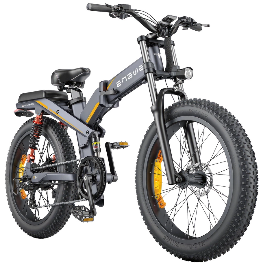 ENGWE X24 Foldable Electric Bike - 1200W Power | 19.2Ah Battery | 31mph Speed | 62mi Range