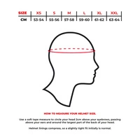 Full Face Helmet - Integrated Visor | Wind Noise Reduction | Multiple Sizes