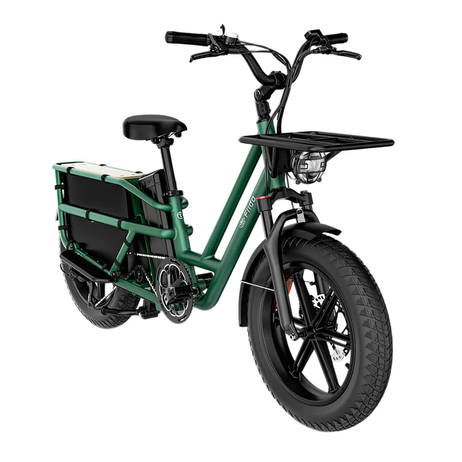 Fiido T2 Longtail Cargo Electric Bike - 2025 | 750W Power | 20.8Ah Battery | 25mph Speed | 85mi Range
